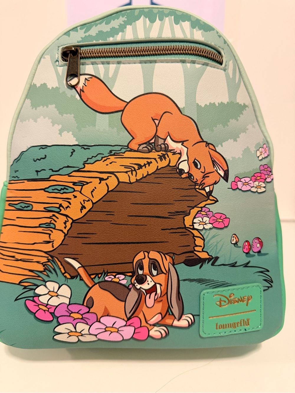 NWT Disney Loungefly Fox and the Hound Backpack - Mint Green - Picture 2 of 9